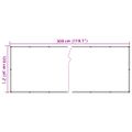 vidaXL Balkónová zástena, antracitová 300x120 cm, PVC