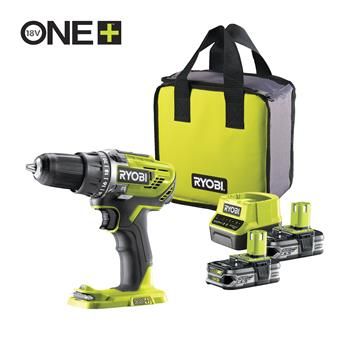 Ryobi, R18DD3-225S, 18V One Plus ™ dvorýchlostný vrtací šroubovák