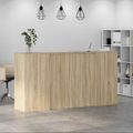 vidaXL Recepčný stôl dub sonoma 200x50x103,5 cm kompozitné drevo