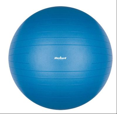 Gymnastická rehabilitačná lopta 75cm REBEL ACTIVE RBA-3102-BL s pumpičkou, modrá Gymnastický rehabilitační míč 75cm REBEL ACTIVE RBA-3102-BL s pumpičkou, modrá
