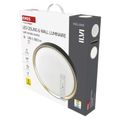 LED nástenné svietidlo ILVI, kruhové 30 W, stmievanie + CCT, čierna + šampanská