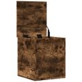 vidaXL Úložný box dymový dub 40x42x46 cm kompozitné drevo