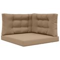 vidaXL Vankúš na vonkajšiu pohovku Polyester Sivohnedá 80 x 80 cm