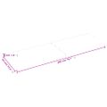 vidaXL Kúpeľňová doska 200x60x(2-4) cm neošetrený masív