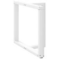 vidaXL Nohy k jedálenskému stolu v tvare T, 2 ks, biele, 100x35x(72-73) cm, oceľové