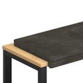 vidaXL Vankúš na lavičku Pl plush kord Antracitová Hĺbka 35 cm