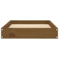 vidaXL Psia posteľ medovo-hnedá 61,5x49x9 cm borovicový masív