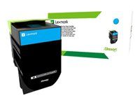Extra vysoká výťažnosť - azúrová - originálna - kazeta s farbivom Lexmark Corporate - pre Lexmark CS510de, CS510dte