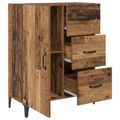 vidaXL Servírovacia skriňa Staré drevo 69,5 x 34 x 90 cm