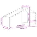vidaXL Strecha na detskú posteľ voskovohnedá 188x97x113 cm borovica