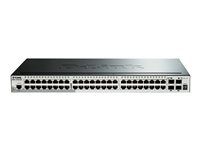 Prepínač - L3 - inteligentný - 48 x 10/100/1000 + 4 x 10 Gigabit SFP+ - desktop, možno montovať do rozvádzača