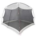 vidaXL Stan s moskytiérou so strechou Sivá 320 x 320 x 218 cm