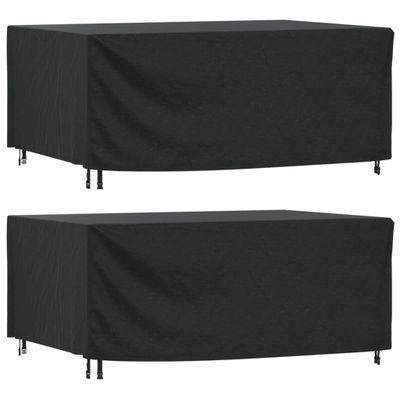 vidaXL Poťah na záhradný nábytok čierny 225x143x90 cm vodotesný 420D
