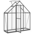 vidaXL Skleník s základovým rámom antracitový 169x58x195 cm hliník
