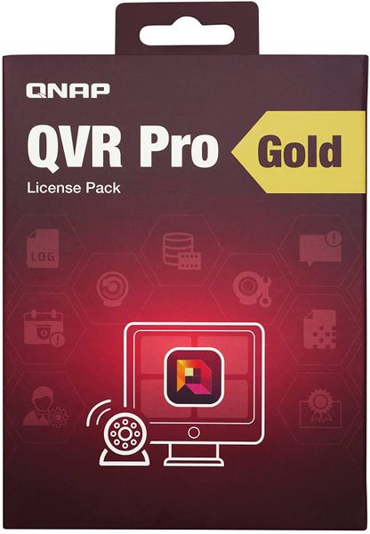 QNAP LIC-SW-QVRPRO-GOLD-EI - QNAP QVR Pro License - 8 ďalších kamier a neobmedzené prehrávanie