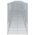 vidaXL Gabiónový kôš s krytom 1200x100x150 cm pozinkované železo