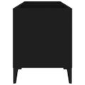 vidaXL Skrinka na platne čierna 74,5x38x48 cm kompozitné drevo