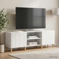 vidaXL TV skrinka Biela 150 x 31 x 50 cm Kompozitné drevo