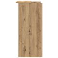 vidaXL Recepčný stôl dub artisan 55x50x103,5 cm kompozitné drevo