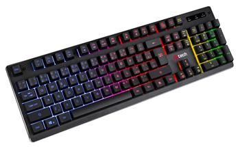 C-TECH Polomechanická herná klávesnica Iris (GKB-08), casual gaming, CZ/SK, duhové podsvietenie, USB