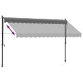 vidaXL Zaťahovacia markíza antracitová 350x150 cm látka a oceľ