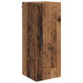vidaXL Highboard Staré drevo 34,5 x 34 x 180 cm Kompozitné drevo