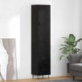 vidaXL Highboard Čierny dub 34,5 x 34 x 90 cm Kompozitné drevo