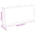 vidaXL Podložka Antracit 120 x 60 x 12 cm Oxfordská látka