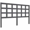 vidaXL Čelo postele sivé 156x4x100 cm masívna borovica