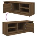 vidaXL TV skrinka hnedý dub 102x35,5x36,5 cm spracované drevo