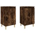 vidaXL Nočné stolíky 2 ks dymový dub 40x35x70 cm spracované drevo