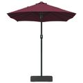 vidaXL Záhradný slnečník Bordeaux červená 385 x 209 x 244 cm Polyester