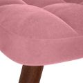 Hojdacie kreslo vidaXL so stoličkou Pink Velvet