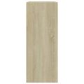 vidaXL Knižnica s 2 policami dub sonoma 80x30x76,5cm, kompozitné drevo