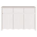 vidaXL Servírovacia skriňa Drammen Biela 114 x 43 x 75,5 cm