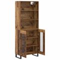 vidaXL Highboard 2 ks Staré drevo 69,5 x 34 x 180 cm
