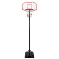 vidaXL Basketbalový stojan biely 282-352 cm polyetén