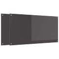vidaXL Kuchynský obklad 2 ks Tmavo šedá 120 x 60 cm tvrdené sklo