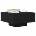 vidaXL Konferenčný stolík Čierny dub 60 x 60 x 31,5 cm