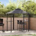 vidaXL Grilovací altánok 240x150x255 cm antracitový oceľový