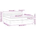 vidaXL Boxspring posteľ s matracom zelená 200x200 cm látka