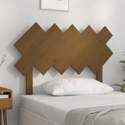 vidaXL Čelo postele medovohnedé 104x3x80,5 cm masívna borovica