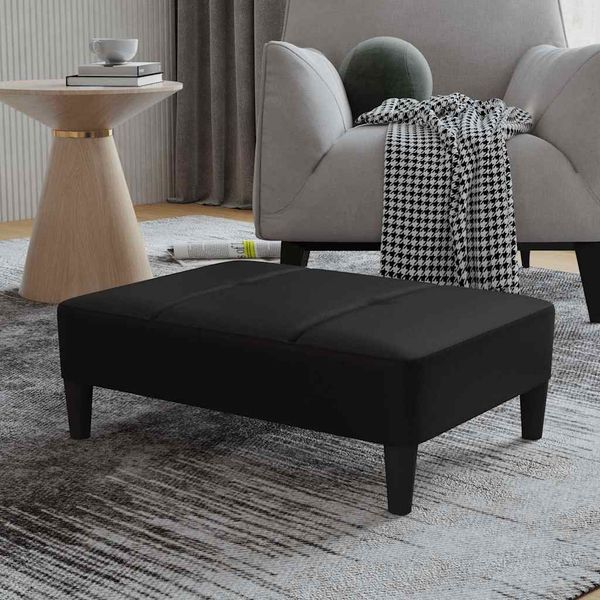 vidaXL Podnožka čierna 78x56x32 cm umelá koža