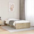 vidaXL Posteľný rám bez matraca dub sonoma 75x190 cm kompozitné drevo