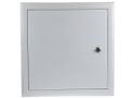 Kovový rozvádzač montážna skriňa pod omietku 300x300x120mm OMP-3, lesklá biela