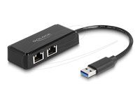 USB Type-A Adapter to 2 x Gigabit LAN