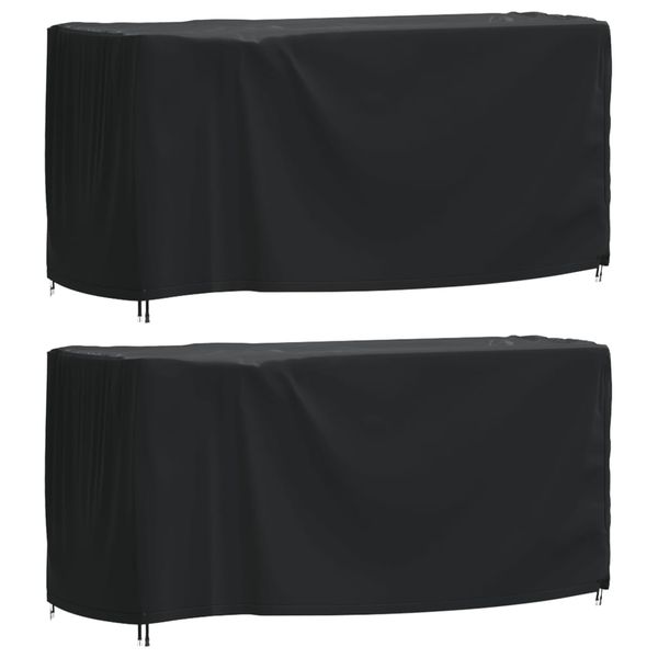 vidaXL Poťah na záhradný nábytok čierny 180x70x90 cm vodotesný 420D