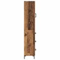 vidaXL Highboard Staré drevo 34,5 x 34 x 180 cm Kompozitné drevo