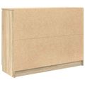 vidaXL Komoda so zásuvkami, dub sonoma 100,5x35x76 cm kompozitné drevo