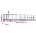 vidaXL Voliéra s nadstavcom strieborná 1250,5x107x212 cm oceľ